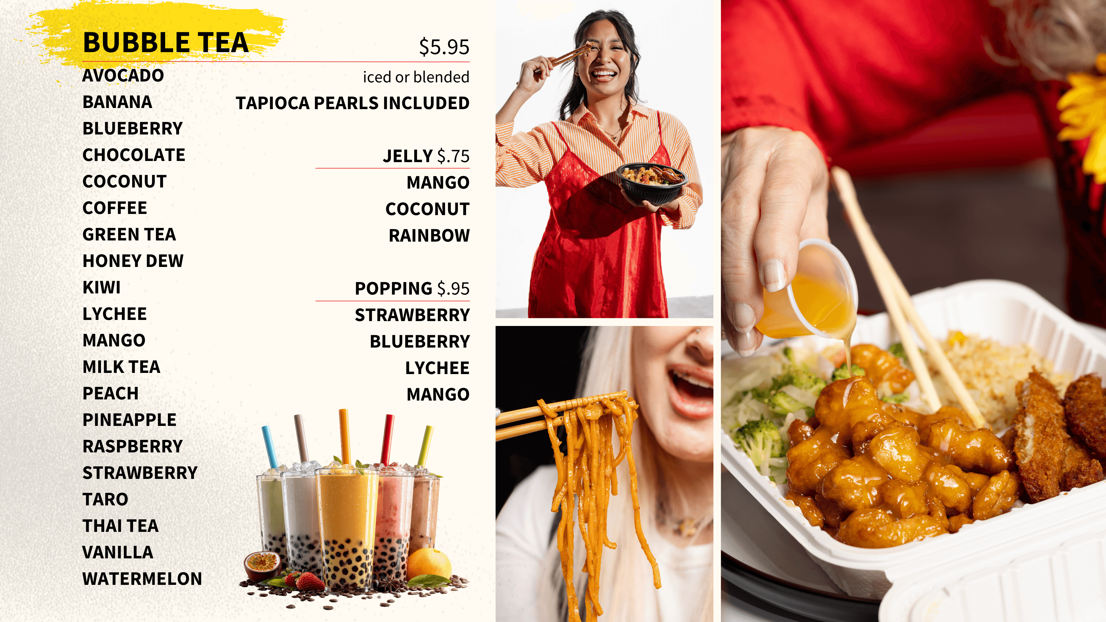 Happy Teriyaki menu page 3