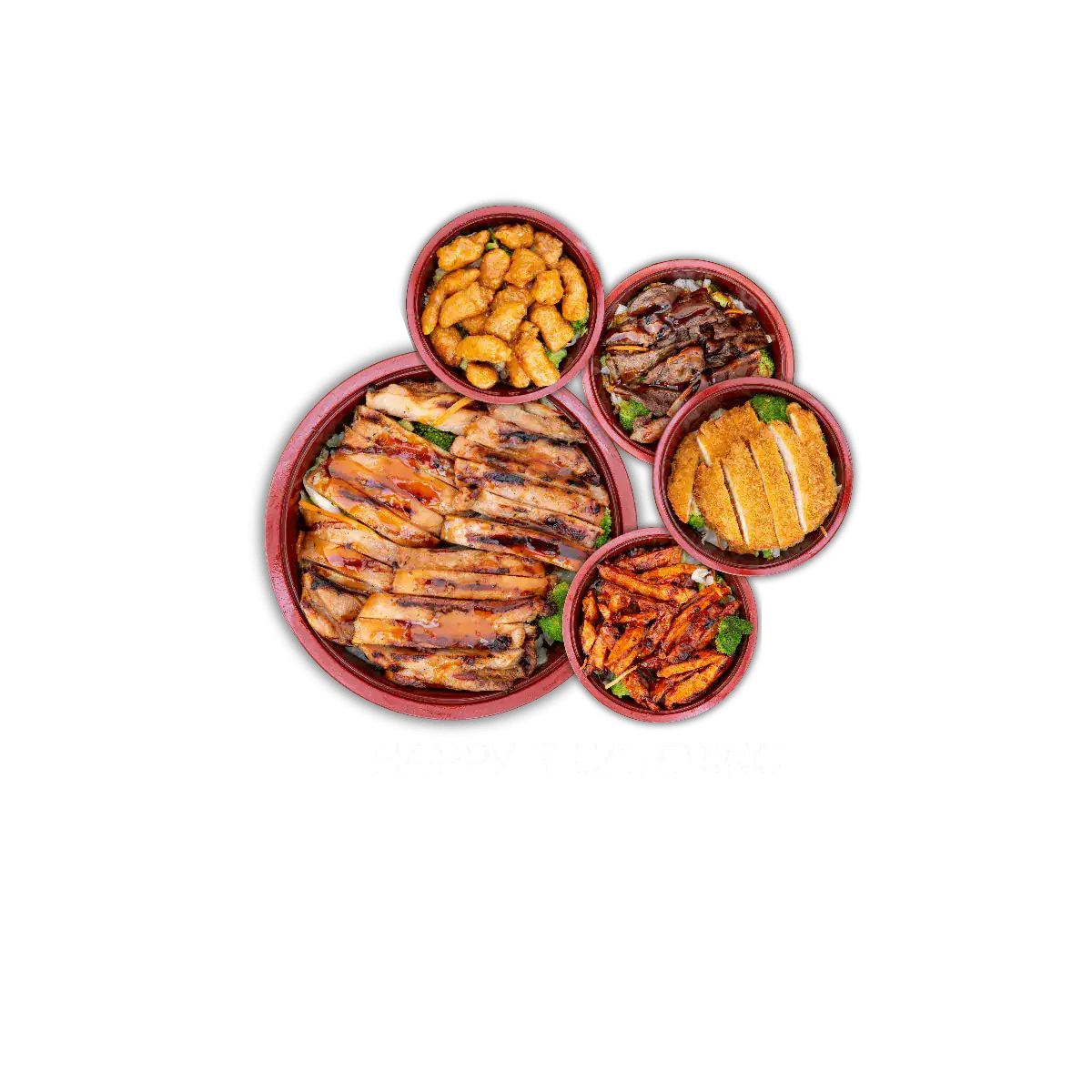 Teriyaki bowls from Happy Teriyaki.
