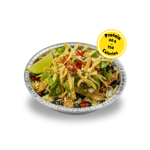 grilled chicken baja bowl from costa vida.